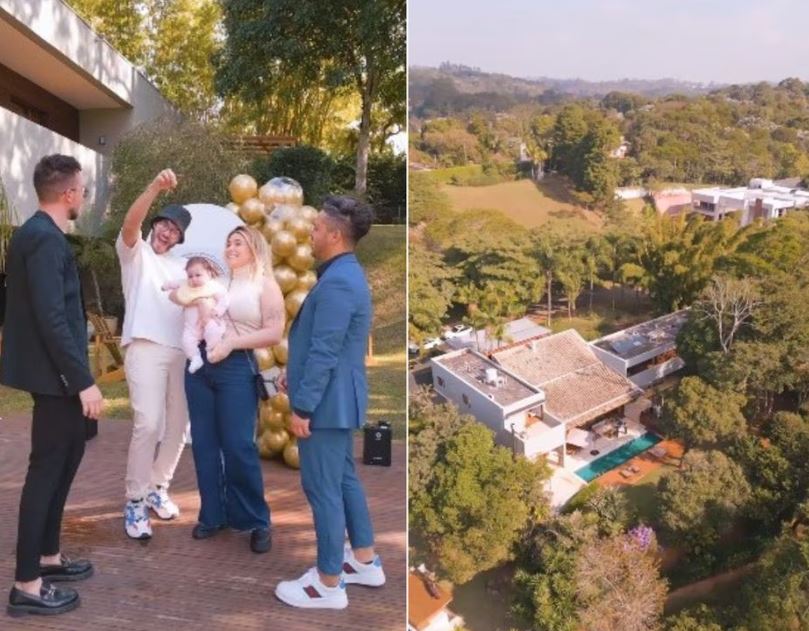 O casal pegou as chaves da mansão na última sexta-feira, 21