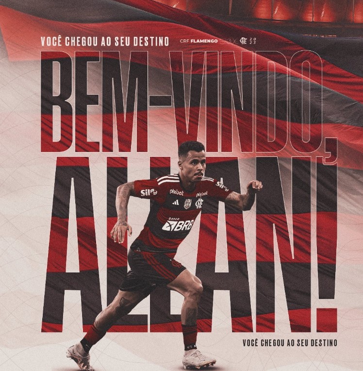 Volante Allan assina com Flamengo.
