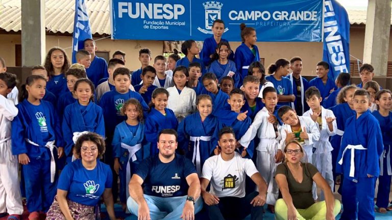 Festival de Judô organizado pelo programa Movimenta Campo Grande.