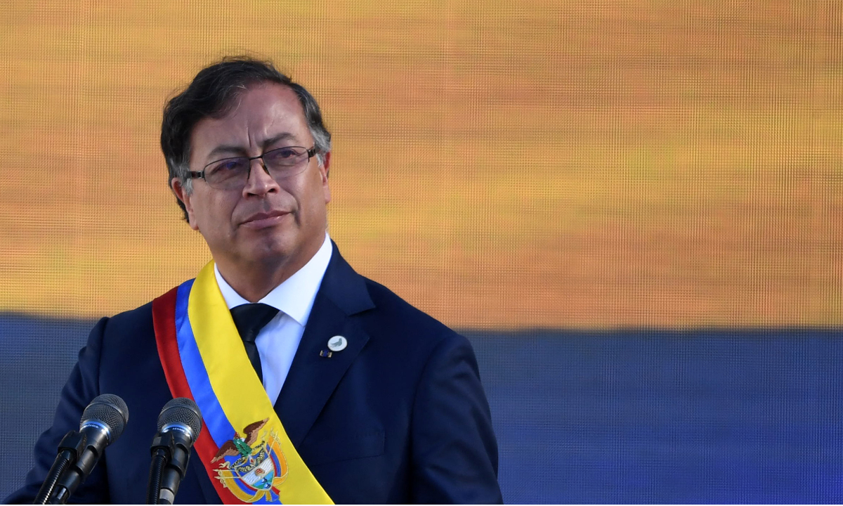 O presidente da Colômbia, Gustavo Petro