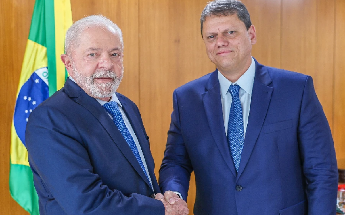 Presidente Lula e o governador de São Paulo, Tarcísio de Freitas Ricardo