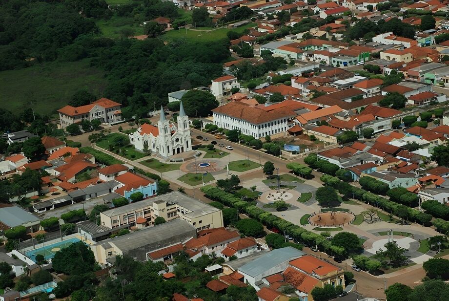Município de Aquidauana visto de cima. (Foto: Divulgação)