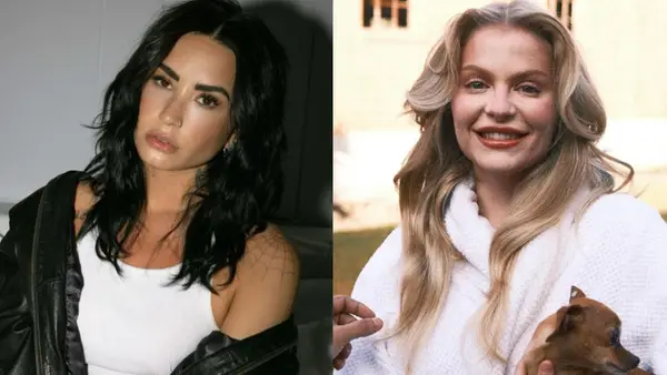 Cantora norte-americana Demi Lovato e Luísa Sonza