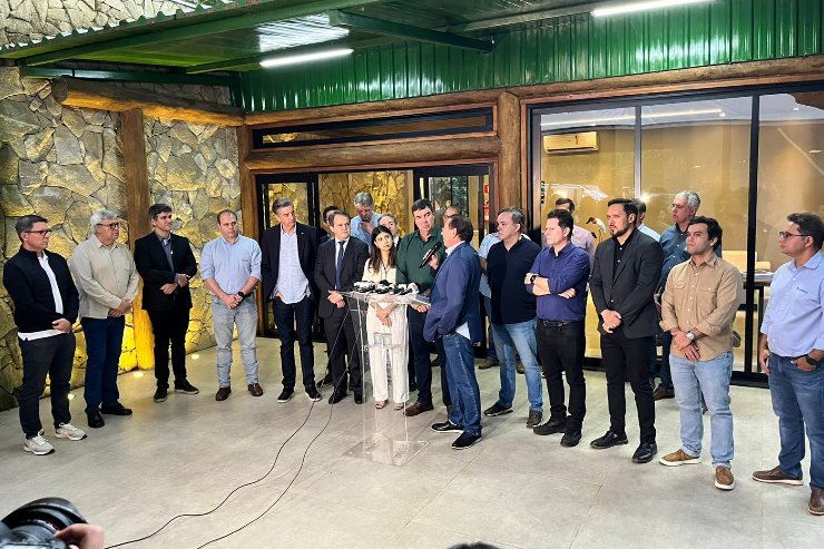 Presidente Gerson Claro, Renato Câmara e Lucas de Lima participaram do evento representando a ALEMS