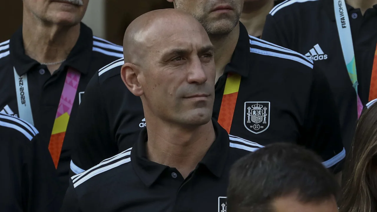 O presidente da Federação Espanhola de Futebol, Luis Rubiales