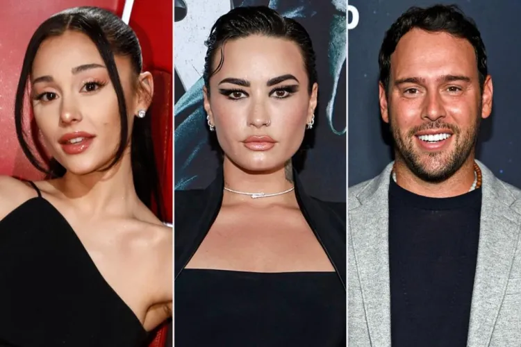 Demi Lovato e Ariana Grande rompem contrato com empresário Scooter Braun.
