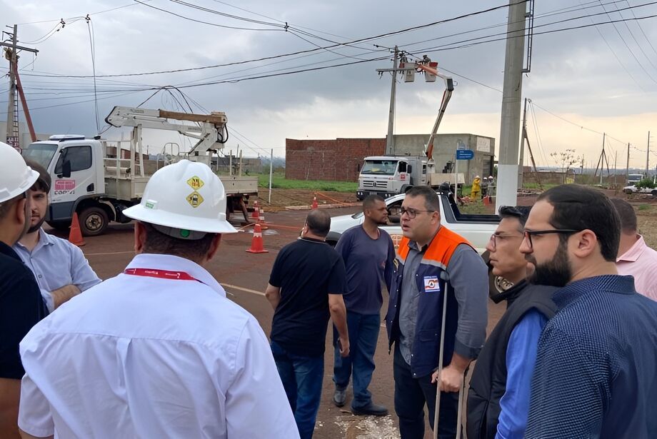 Alan Guedes acompanhou o trabalho de recuperação da infraestrutura nos bairros
