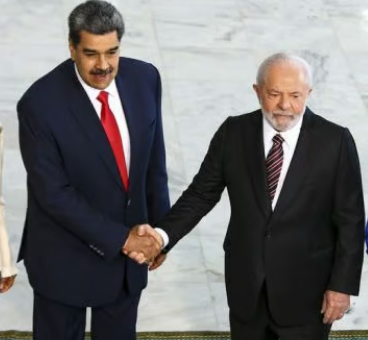 Presidente Luiz Inácio Lula da Silva com o presidente da Venezuela, Nicolás Maduro
