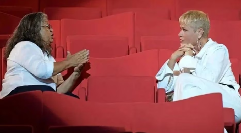 Marlene Mattos e Xuxa: primeiro reencontro após 19 anos de rompimento, em 'Xuxa: o Documentário'.
