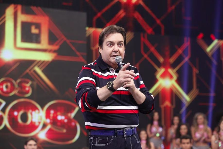 Fausto Silva quando ainda apresentava o 'Domingão', da TV Globo