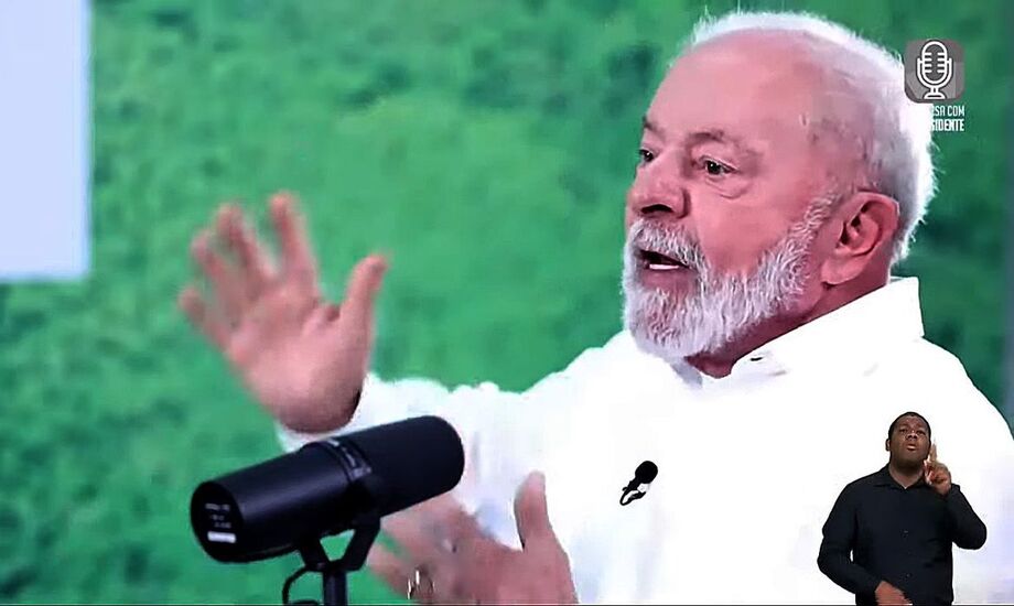 O presidente Luiz Inácio Lula da Silva