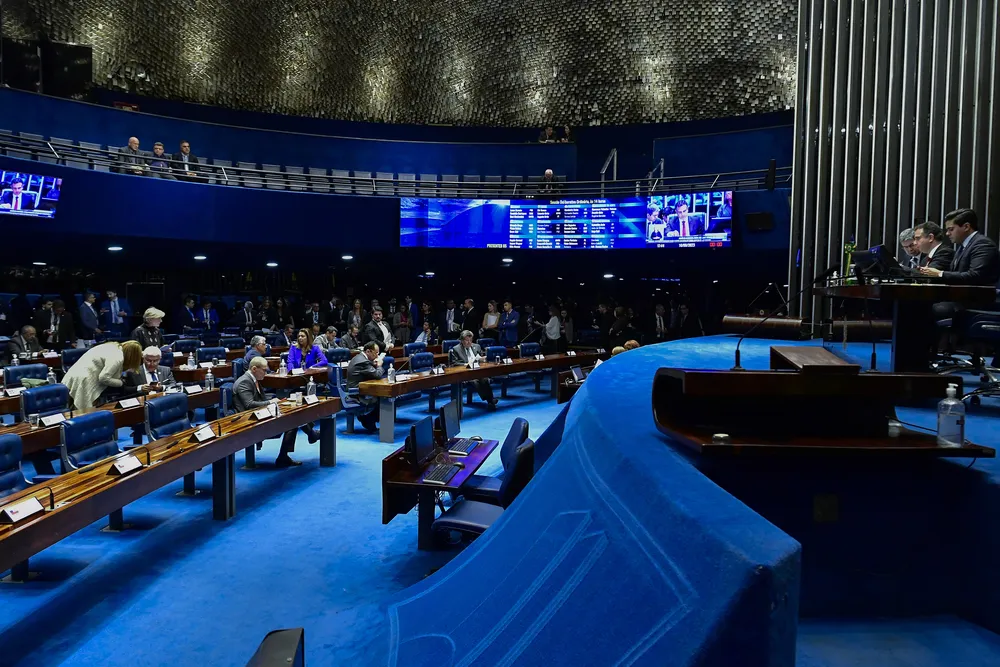 Plenário do Senado, em Brasília.