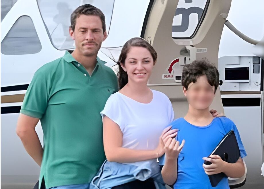 Garon Maia Filho (42 anos), Ana Paula Pridonik (27 anos), e Francisco Veronezi Maia (11 anos).