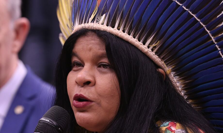 A ministra dos Povos Indígenas, Sonia Guajajara