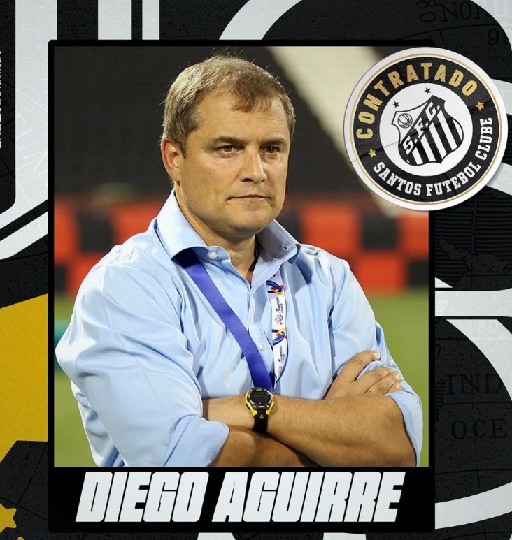 Santos anuncia Diego Aguirre como novo técnico