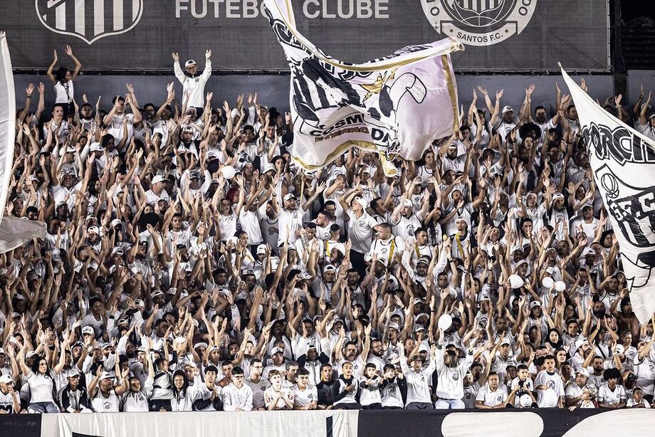 Torcida do Santos.