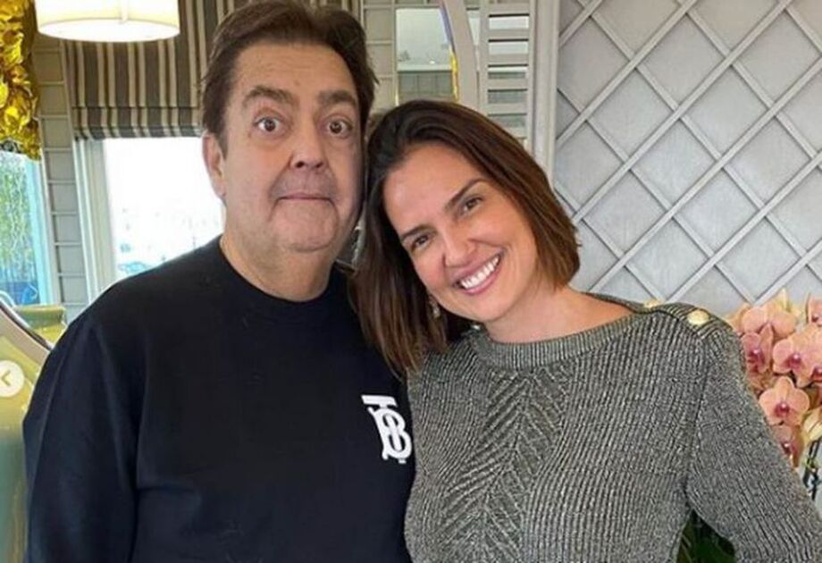 Faustão e Lu Cardoso