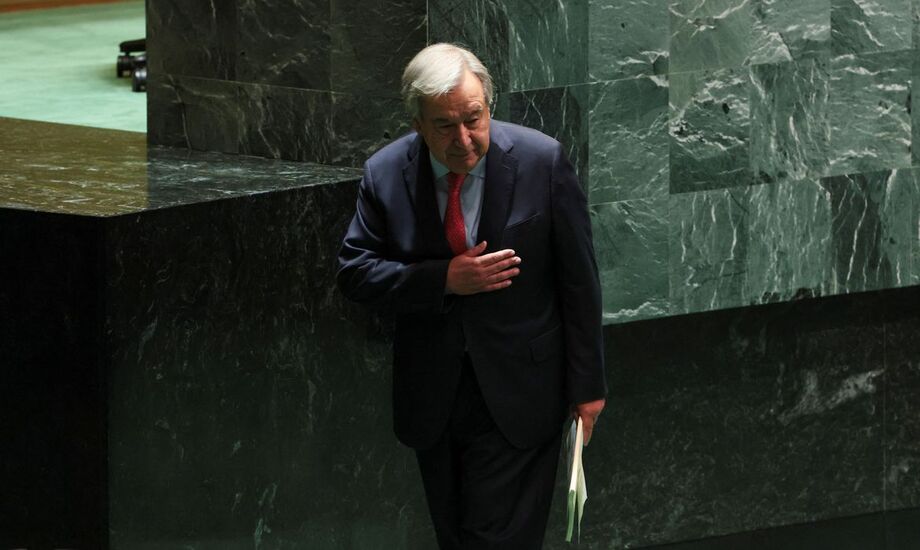Secretário-geral da Organização das Nações Unidas, António Guterres.