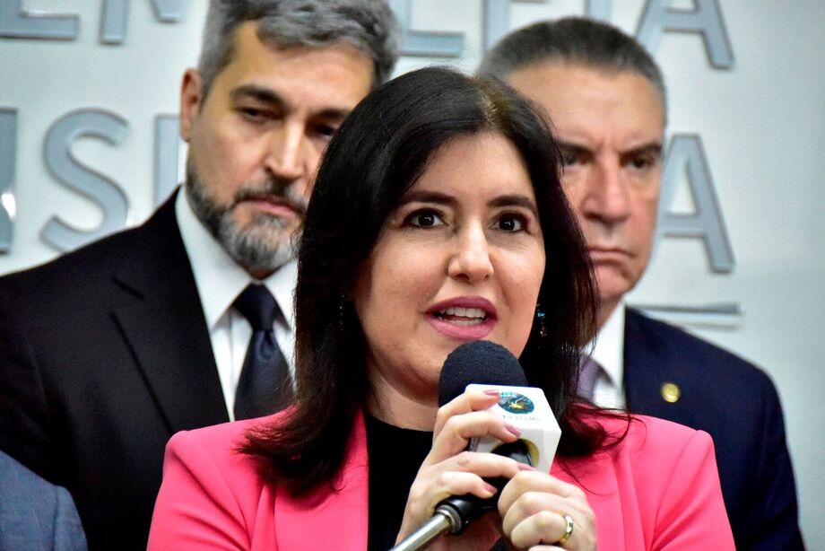 Ministra Simone Tebet discursa sobre a Rota Bioceânica