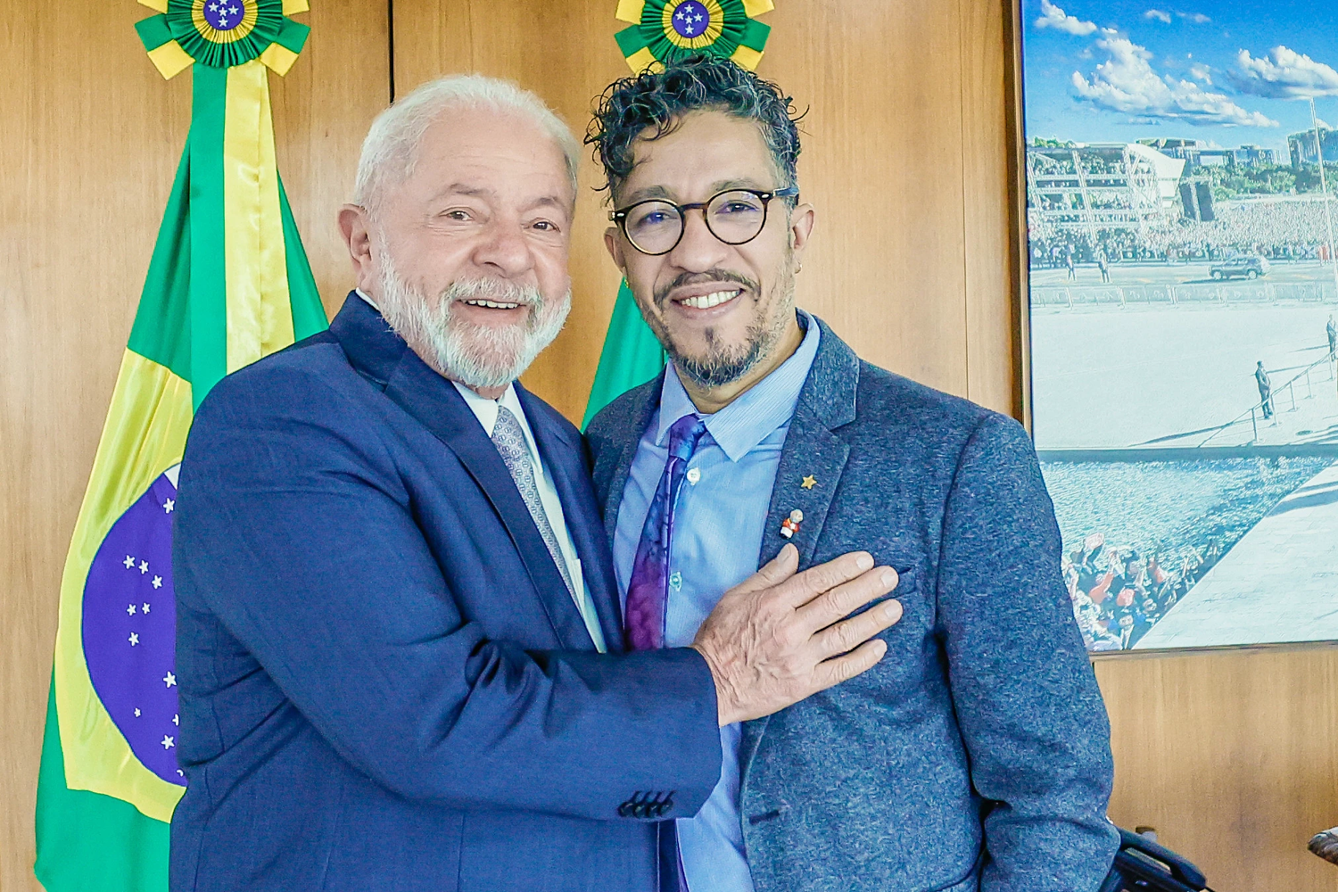 Presidente Lula e ex-deputado federal jean Wyllys.