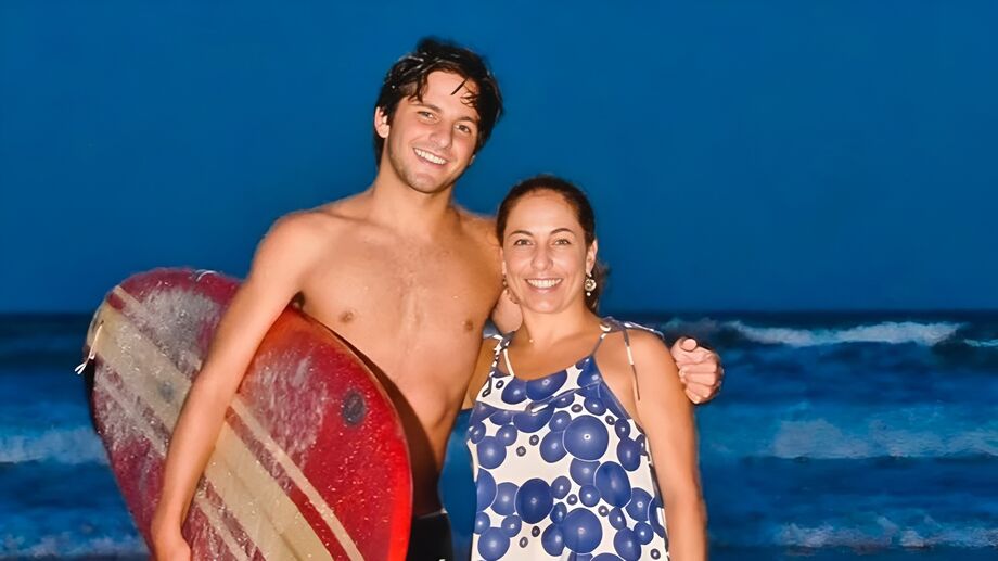 Cissa e seu filho, Rafael