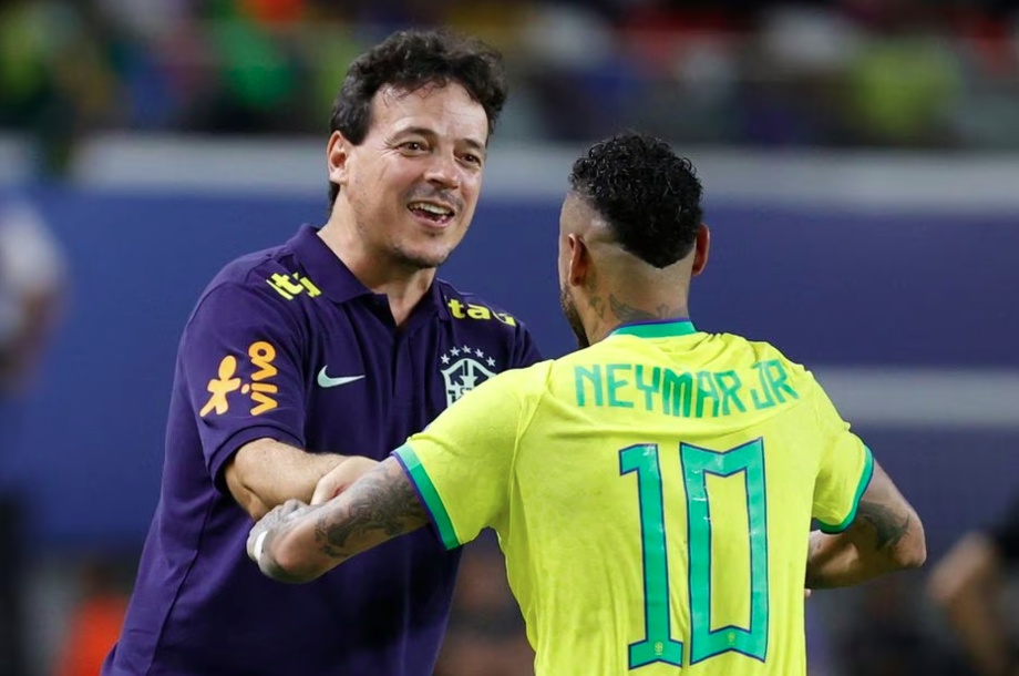 O grande nome da estreia de Diniz na seleção foi Neymar