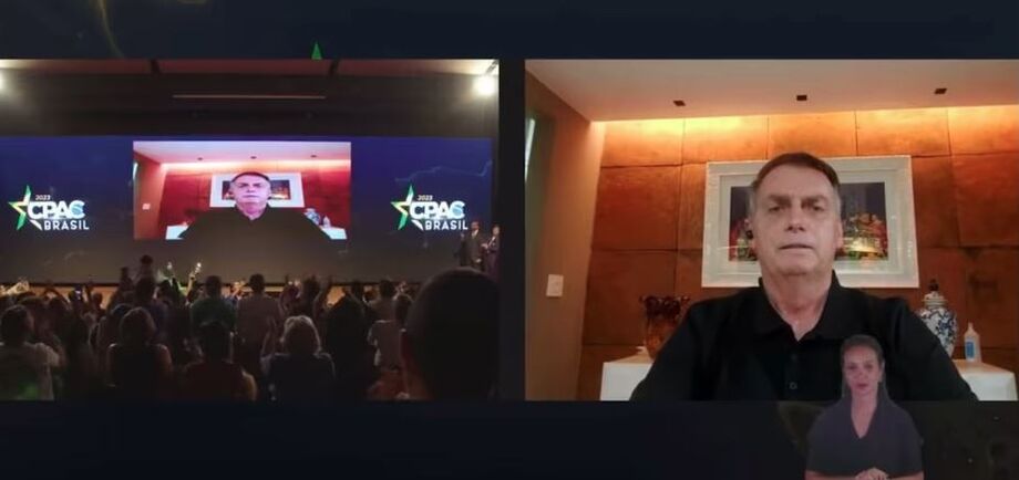 Bolsonaro participou da CPAC, evento conservador em Belo Horizonte, por videoconferência