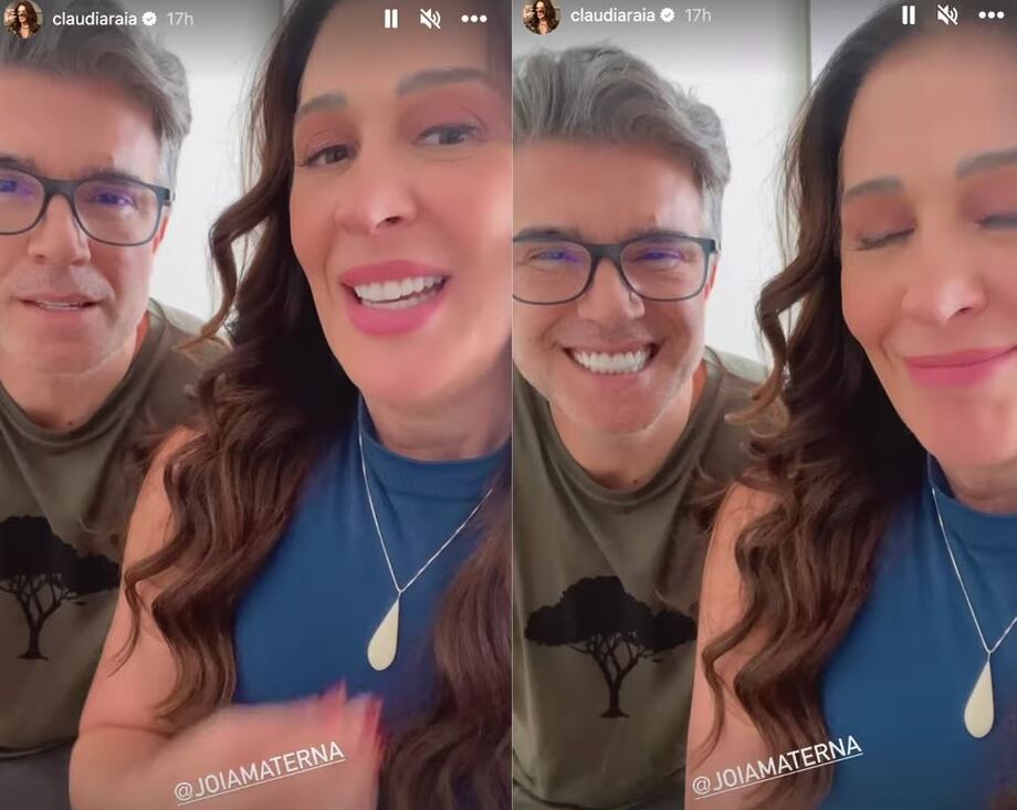 Claudia Raia mostra presente de Jarbas Homem de Mello