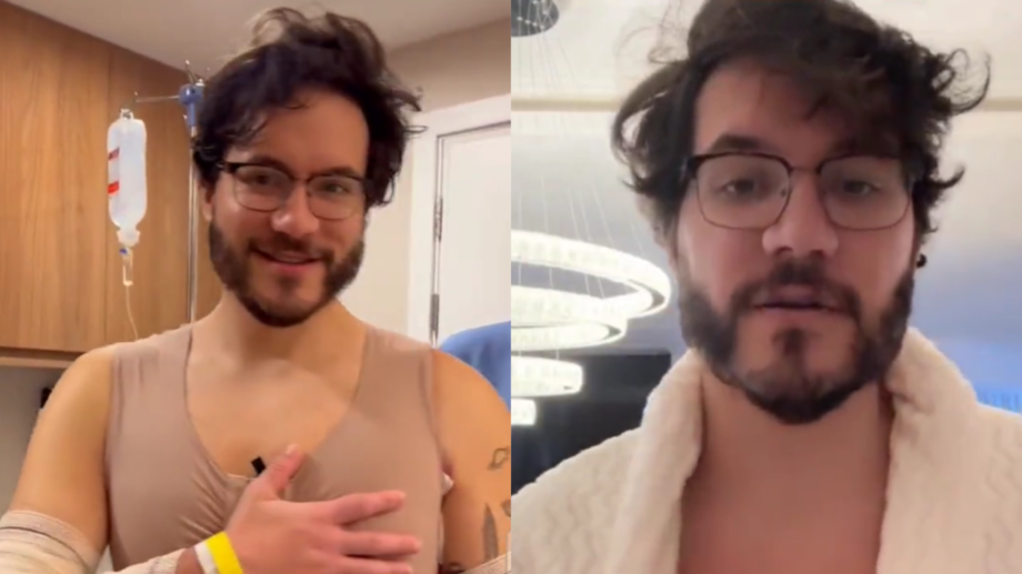O influenciador digital Eliezer submeteu-se recentemente a uma cirurgia de ginecomastia e lipoaspiração