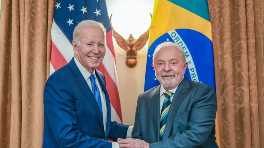 Lula em encontro com o presidente dos EUA, Joe Biden, em Nova York