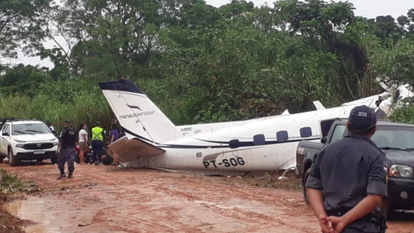 Temporal contribuiu para desastre aéreo no interior do Amazonas, mas causas ainda serão apuradas.