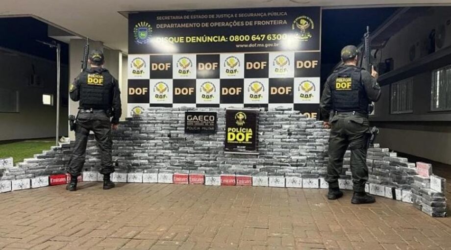 Apreensão de cocaína em Ponta Porã.