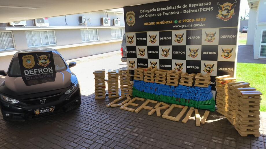 Polícia Civil apreende mais de meio tonelada de maconha em Dourados