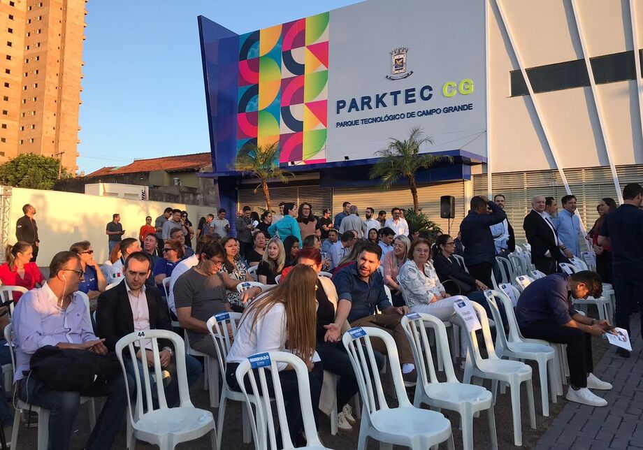 O Parktec CG, primeiro parque tecnológico e de inovação da Capital, localizado na rua Rachid Neder, nº 760, no bairro Monte Castelo