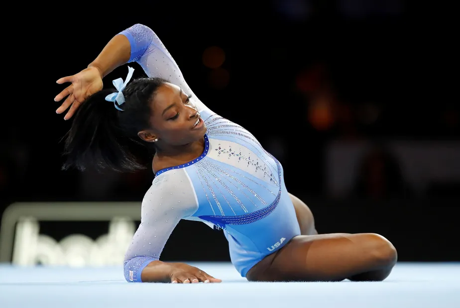 Simone Biles dá show no Mundial de ginástica artística.