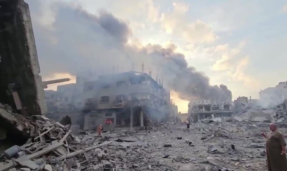 Bombardeio de Israel em Gaza.