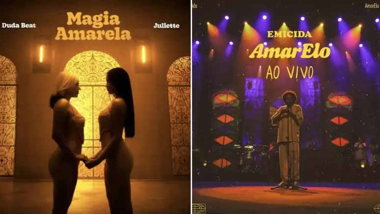 Juliette e Duda Beat são acusadas por plagiarem 'AmarElo', de Emicida.