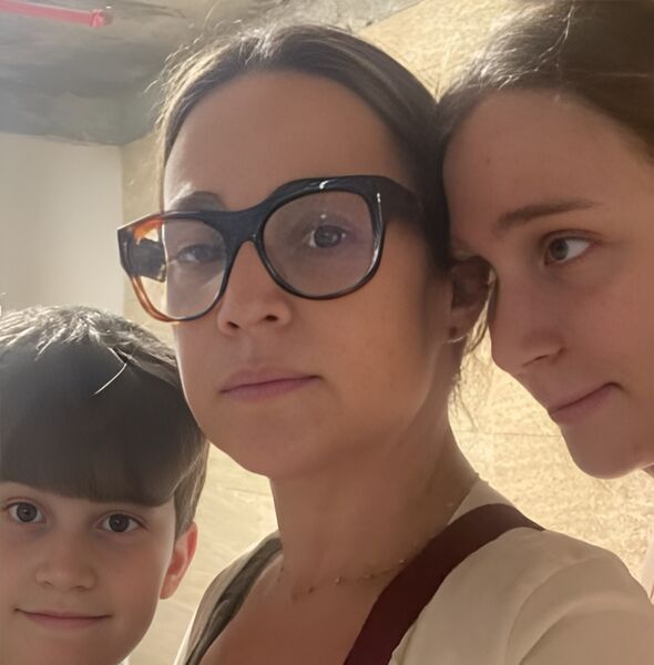 Gabriela Duarte estava em um bunker com os filhos
