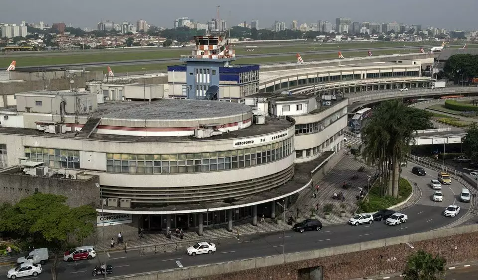 Aeroporto de Congonhas, em São Paulo, o de maior movimento no Brasil