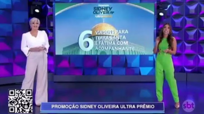 Propaganda no SBT promove 6 viagens para Israel