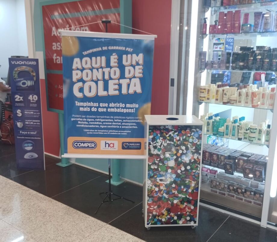 Iniciativa arrecada tampinhas de plástico para ajudar Hospital do Amor em Campo Grande