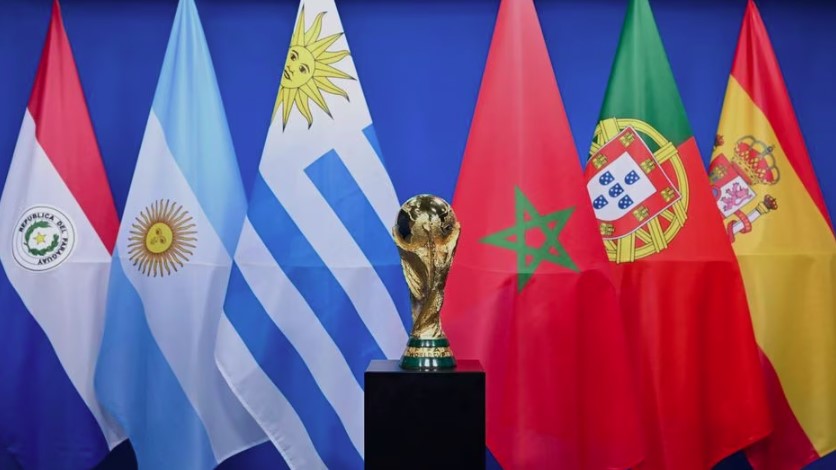 Copa do Mundo Fifa 2030 terá jogos no Paraguai, Argentina, Uruguai, Marrocos, Portugal e Espanha.