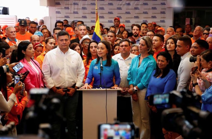 María Corina Machado lidera as pesquisas para ser a principal opositora de Maduro