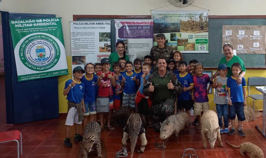 Palestras voltadas para a conscientização sobre a relevância da preservação da fauna e flora
