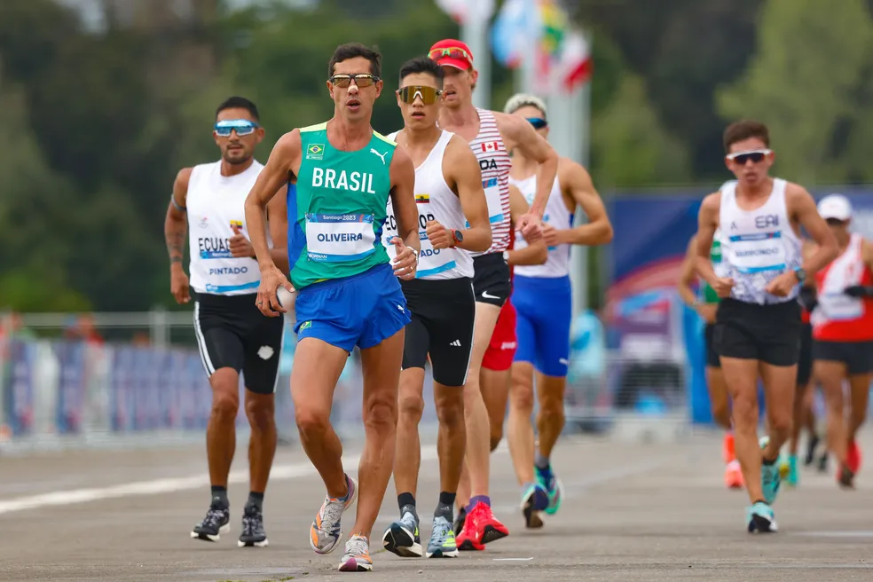 Caio Bonfim prata na marcha atlética nos Jogos Pan-Americanos de Santiago