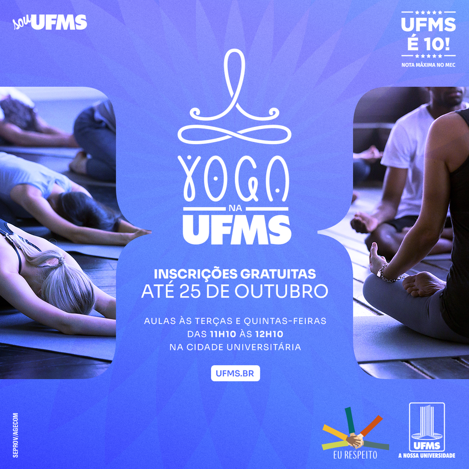 As aulas serão ministradas pela servidora Laís Duek de Araújo, na modalidade Hatha Vinyasa Yoga