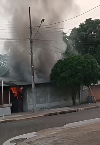 Incêndio aconteceu em Maracaju