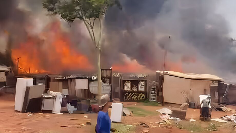 Incêndio na Favela Mandela