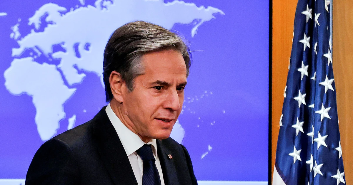 O secretário de Estado dos EUA, Antony Blinken.