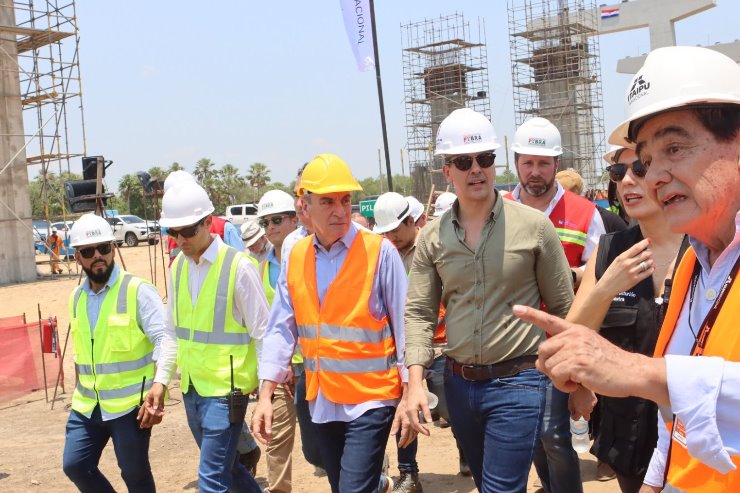 Paulo Corrêa visita obras da Ponte Bioceânica junto ao presidente do Paraguai
